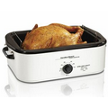 Hamilton Beach-18 qt roaster oven, white, eng graphics